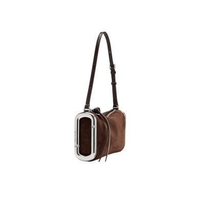 THE SCENE SMALL SHOULDER BAG IN SUEDE
